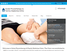 Tablet Screenshot of dxbphysio.com